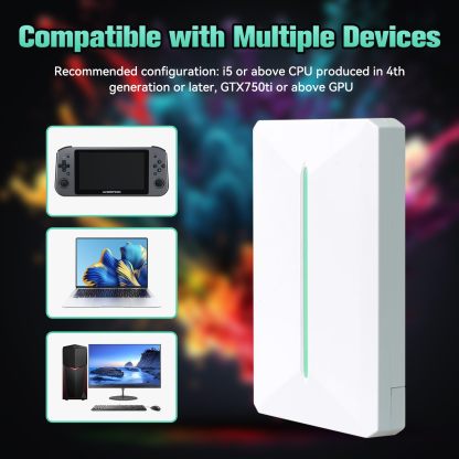 Retro Game Console Hdd 500GB, Plug and Play Video Game Console with Built in 38291 Game, Emulator Console Compatible with 50 Game Emulators, Playnite&Retrobat 2 Game Syatem in 1, Portable Game Console