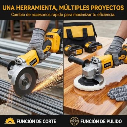 Kit Taladro Inalámbrico + Llave de Impacto 21V, Pistola de Impacto 1/2" 650 Nm, Combo 2 en 1 con 2 Baterías de 4.0 Ah, Cargador y Maletín para Auto, Mecánica y Hogar
