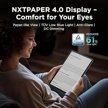 Tableta Android TCL NXTPAPER 11 Gen 2 - Pantalla NXTPAPER 4.0 de 11", bloc de dibujo/cuaderno digital para creadores de contenido, lápiz óptico y funda con tapa incluidos (protección de pantalla), Android 15, herramientas de IA, 6+64 GB/8+128 GB de RAM, b
