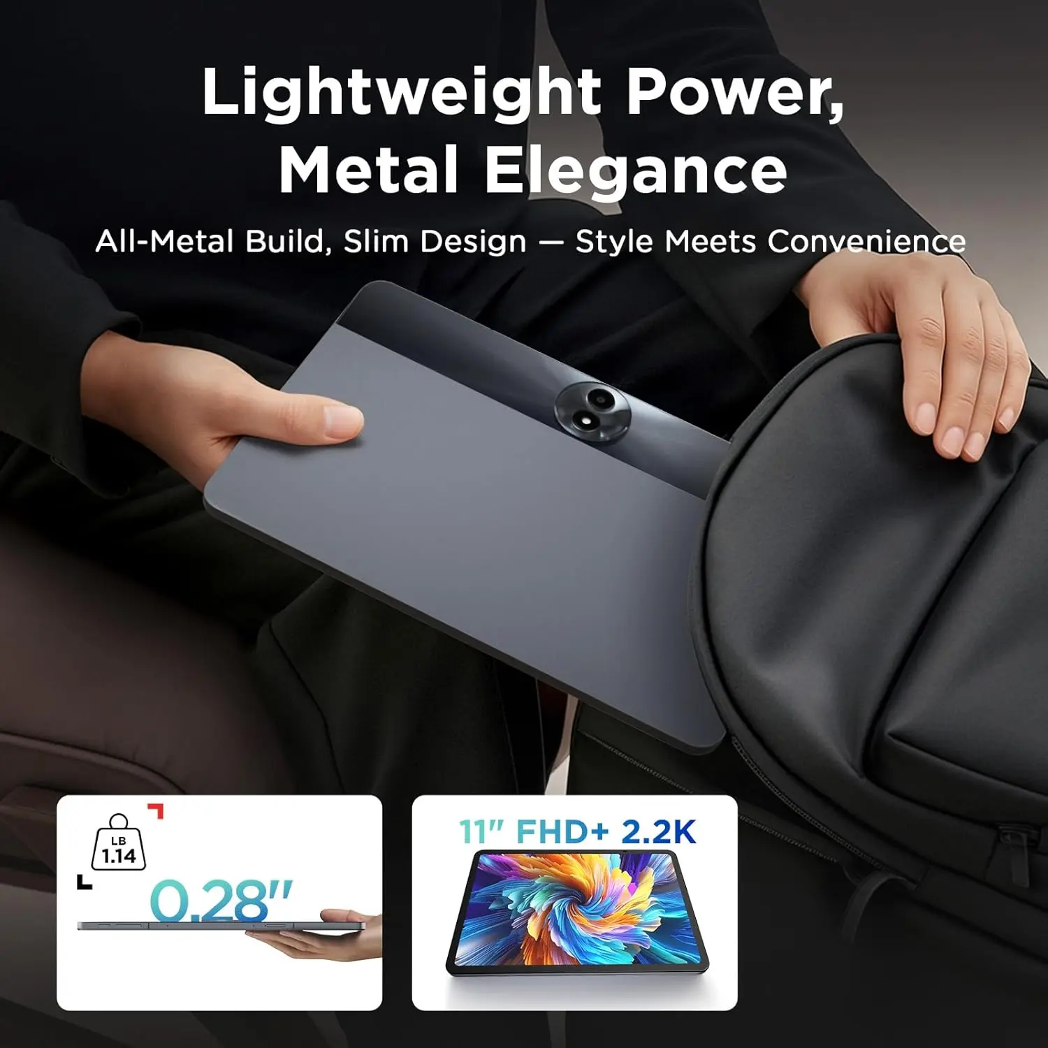 Tableta Android TCL NXTPAPER 11 Gen 2 - Pantalla NXTPAPER 4.0 de 11", bloc de dibujo/cuaderno digital para creadores de contenido, lápiz óptico y funda con tapa incluidos (protección de pantalla), Android 15, herramientas de IA, 6+64 GB/8+128 GB de RAM, b