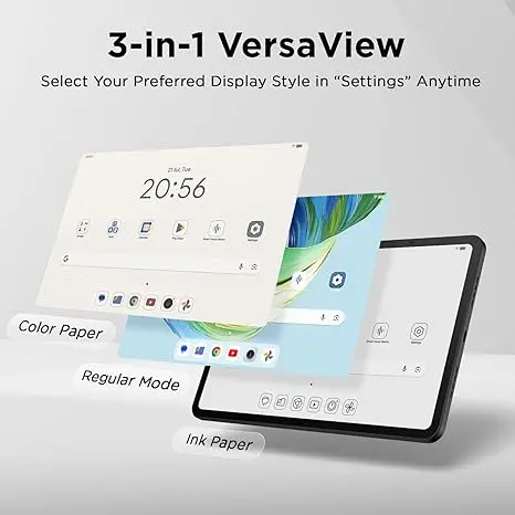 Tableta Android TCL NXTPAPER 11 Gen 2 - Pantalla NXTPAPER 4.0 de 11", bloc de dibujo/cuaderno digital para creadores de contenido, lápiz óptico y funda con tapa incluidos (protección de pantalla), Android 15, herramientas de IA, 6+64 GB/8+128 GB de RAM, b
