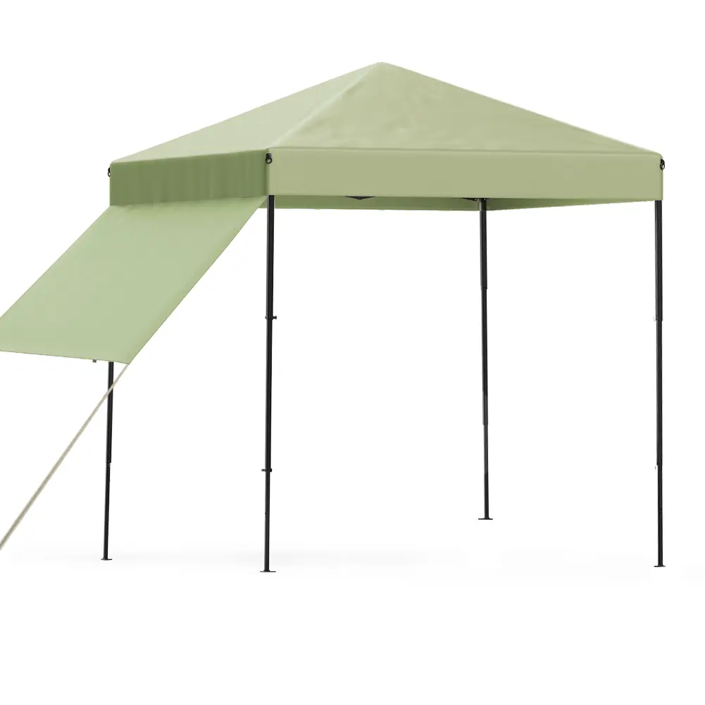 Carpa Toldo 2.2x2.2 Reforzado PlegableRapido Proteccion UV Resistente al AguaAltura Ajustable Laterales DesmontablesUltraligero y Estable pergola para patio-Impermeable Lona Oxford para Jardin Montaje