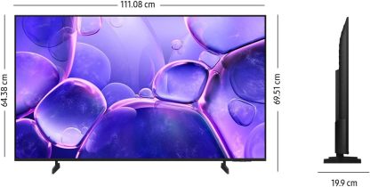 SAMSUNG 75" Crystal UHD U8000F 4K, Procesador Crystal, Diseño Metálico, Knox Security, Escalado 4k, Smart TV (2025)