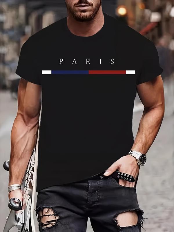 Men's Sport Quick-Dry Short Sleeve T-Shirt Set of 5, Pure Color Round Neck Training Top, Breathable Fast Dry, Gym Essential
