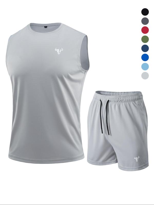 Conjunto deportivo de verano para hombre, paquete de 6 piezas, ropa deportiva ligera con compresión, camiseta de entrenamiento, top sin mangas reflectante, poliéster transpirable, ideal para gimnasio, correr, ciclismo, baloncesto y en casa, outfit activo