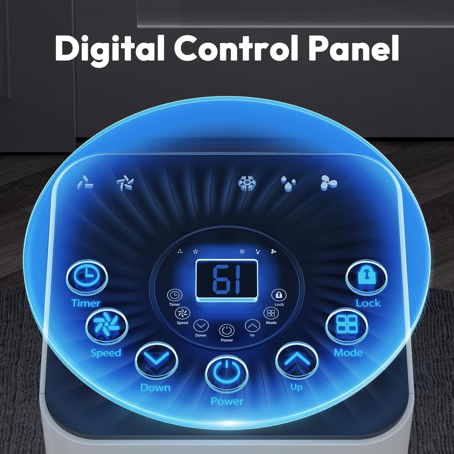 Aires acondicionados portátiles de 10.000 BTU, con control remoto.