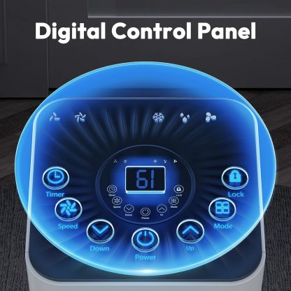 Aires acondicionados portátiles de 10.000 BTU, con control remoto.