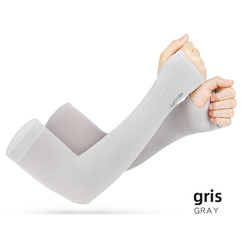 【Paquete de 6 piezas, un color diferente cada una】Mangas de enfriamiento para brazos con protección UV, de seda fría, para hombres y mujeres, para conducir y andar en bicicleta en verano.