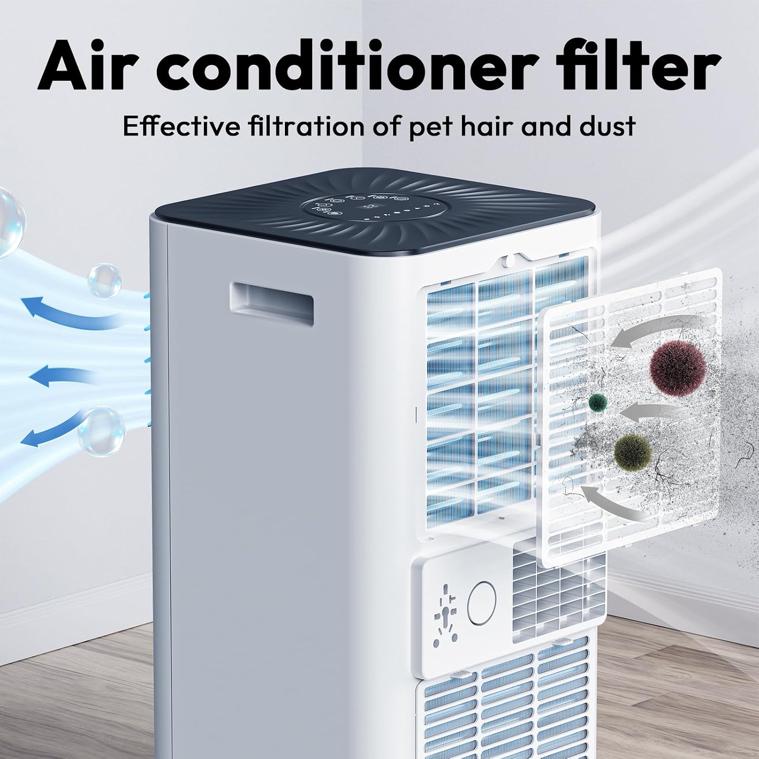 Aires acondicionados portátiles de 10.000 BTU, con control remoto.