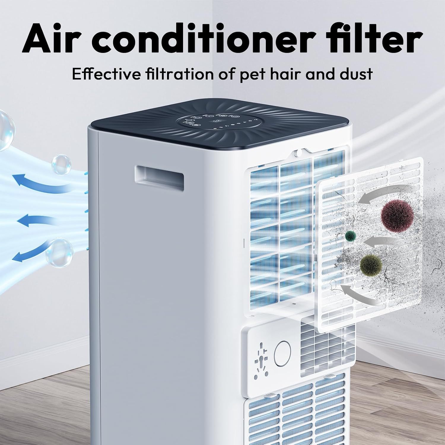 Aires acondicionados portátiles de 10.000 BTU, con control remoto.
