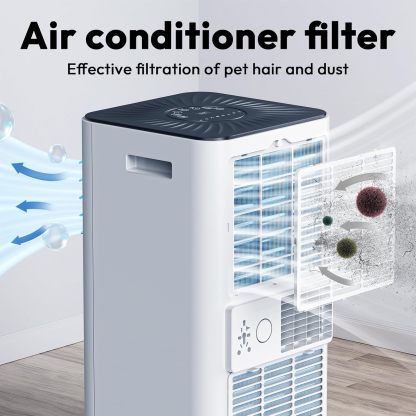 Aires acondicionados portátiles de 10.000 BTU, con control remoto.