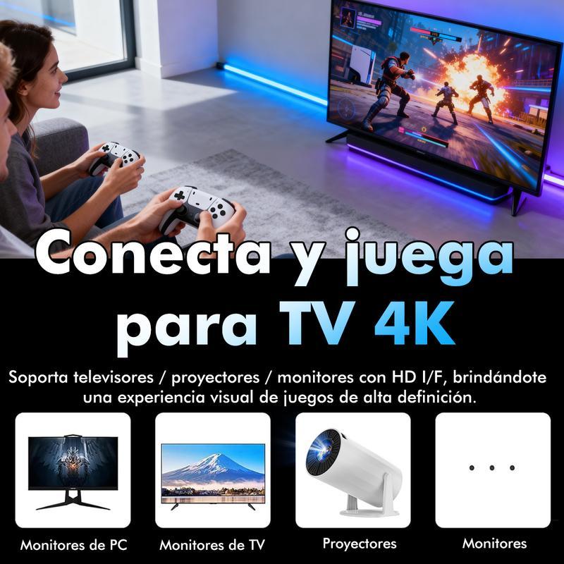 Consola de Videojuegos Retro M15 4K HDMI Stick - 64GB con 20,000+ Juegos Clasicos y 2 Controles Inalámbricos 2.4G, Plug and Play para TV