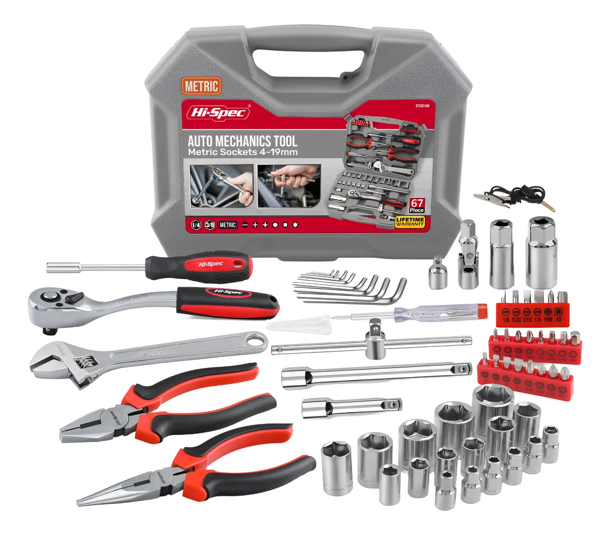 Hi-spec - Juego De Herramienta Mecanica Para Auto 67 Pieza