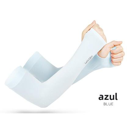【Paquete de 6 piezas, un color diferente cada una】Mangas de enfriamiento para brazos con protección UV, de seda fría, para hombres y mujeres, para conducir y andar en bicicleta en verano.