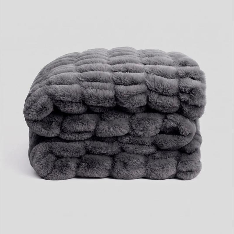 Manta Bubble Hug Blanket Textura Tridimensional y Fibras Ultrasuaves para Un Confort Único y Diseño Moderno