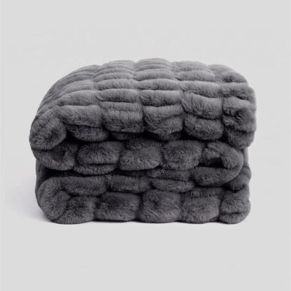 Manta Bubble Hug Blanket Textura Tridimensional y Fibras Ultrasuaves para Un Confort Único y Diseño Moderno