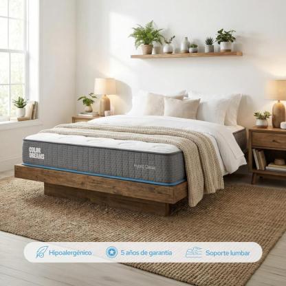 Colchón Matrimonial Color Dreams Classic | 18cm | Tecnología Memory Foam y Hybrid
