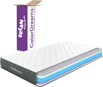 COLORDREAMS | Colchón en Caja Individual Essential Memory Foam – 100x190x18 cm – 5 Capas De Espuma de Alta Densidad y Tela – Firmeza Media – Hipoalergénico