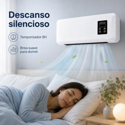 Calentador con control remoto, sin función de frío, calor y ventilación natural, sirve para secar ropa húmeda, apto para dormitorio, sala y departamento