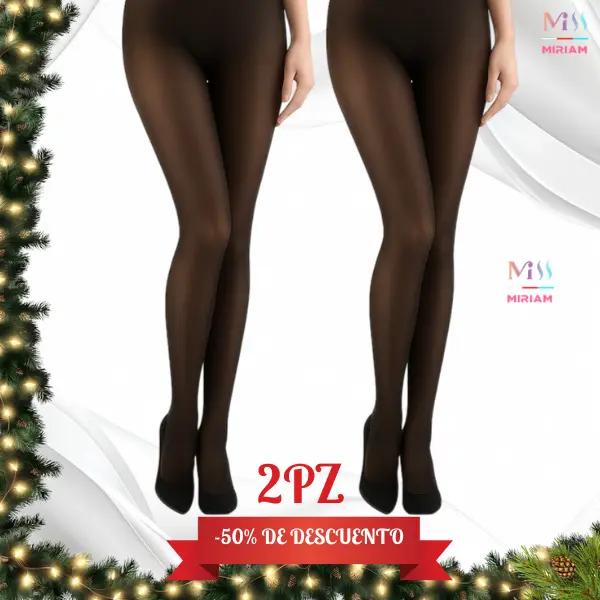 Miss Miriam, Paquete de 4 Medias Efecto Piel, No Afelpada, Suaves, Calidad Premium, Elásticas