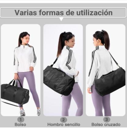 Maleta Bolso Deportiva Bolsa Gym Viaje Mochila Fitness Bag Regalo Ideal para el Día de las Madres de Nylon Ligero Resistente al Agua 47L Gran Capacidad Plegable y Fácil de Llevar Ideal para Viajes y Deportes