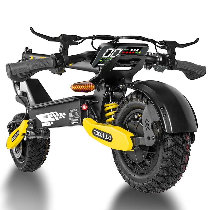 Patinete Eléctrico Todoterreno Plegable 1200W | Velocidad hasta 48 km/h (30 mph) | Autonomía 32–64 km | Doble Suspensión | Carga Máx. 150 kg | Plegado en 3 segundos