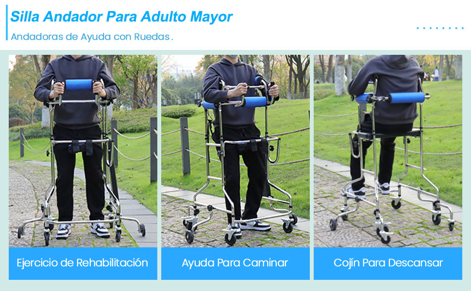 silla andador para adulto mayor