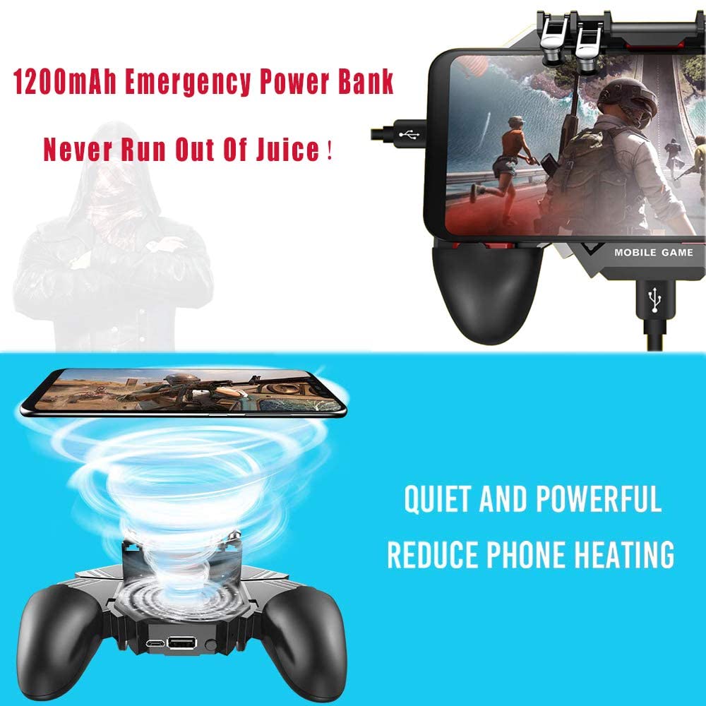 DELAM - driver de juego móvil con ventilador de refrigeración para iPhone y Android