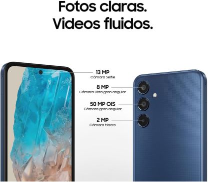 SAMSUNG Celular Galaxy M35 5G Gris 6GB RAM 128GB, Nacional con Garantía