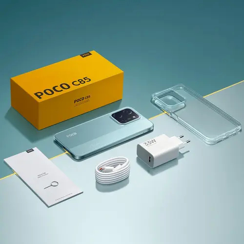 Poco C85 8GB RAM 256GB ROM cámara 50MP+8MP batería 6000mAh HyperCharging 33W NFC Resistente a salpicaduras, agua y polvo IP64 6MSI