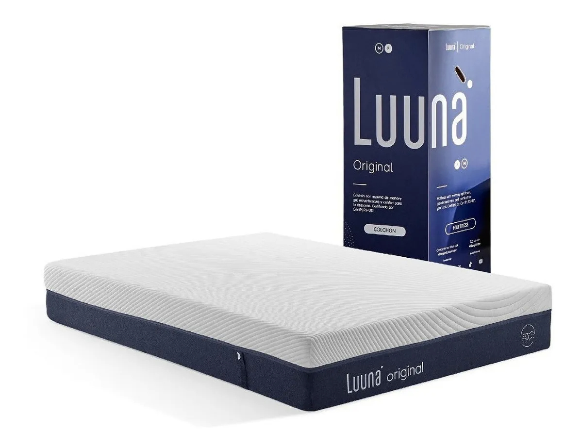 Colchón Luuna Memory Foam, Matrimonial - Hecho En México