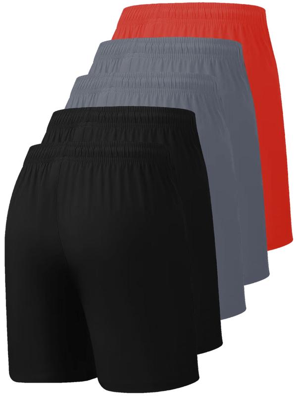 Summer Men's Shorts (5 Pack), Disposable Quick-Dry Fitness Shorts, Lightweight Polyester Shorts, Casual Fitted Design, All Seasons
