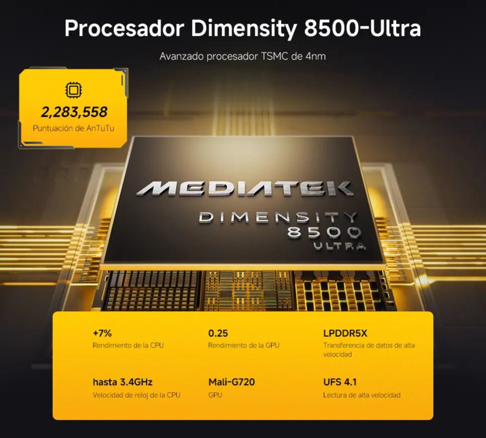 POCO X8 Pro | Con regalo exclusivo | Procesador Dimensity 8500-Ultra | Batería de 6500mAh (típ) con HyperCharge de 100W | Pantalla AMOLED ultrabrillante de 1.5K y 120Hz | Cámara Sony IMX882 de 50MP con OIS | Resistencia al polvo y al agua IP68