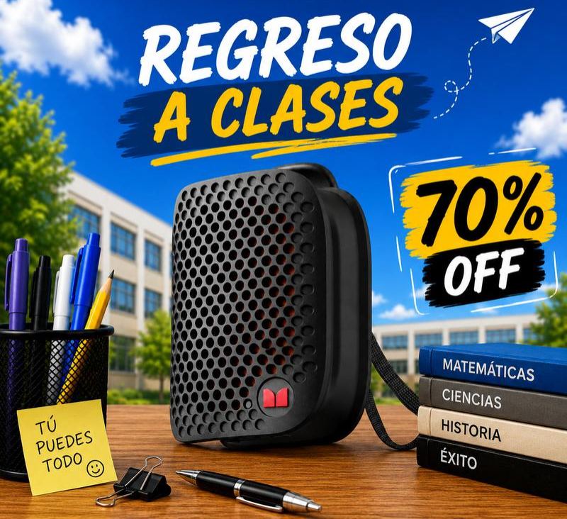 MONSTER altavoz Bluetooth portátil magnético, sonido estéreo HiFi con graves potentes, Bluetooth 6.0, emparejamiento estéreo TWS, resistente al agua IPX7, mini altavoz inalámbrico con batería de larga duración para viajes, camping, exteriores y fiestas – 