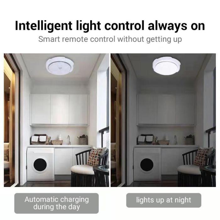 Lámpara de techo LED solar impermeable para interiores SUNNY-S (COMPRA 1 Y LLÉVATE 1 GRATIS)