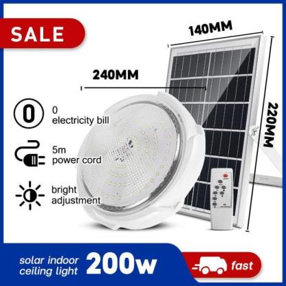 Lámpara de techo LED solar impermeable para interiores SUNNY-S (COMPRA 1 Y LLÉVATE 1 GRATIS)