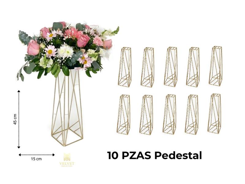 Bases para centros de Mesa PAQUETE DE 10 PZAS.  (Fiestas, Bodas, XV años) Diferentes Diseños. Centros de mesa pack