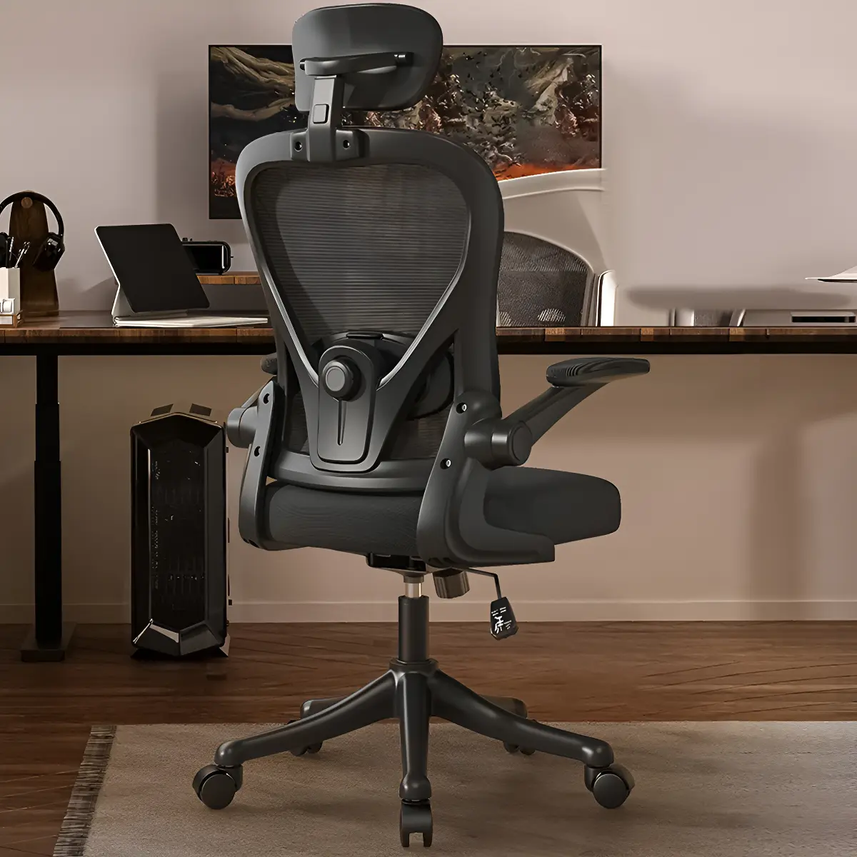 Silla Amia Ergonómica De Escritorio Oficina Soporte Lumbar Elástico Giratoria