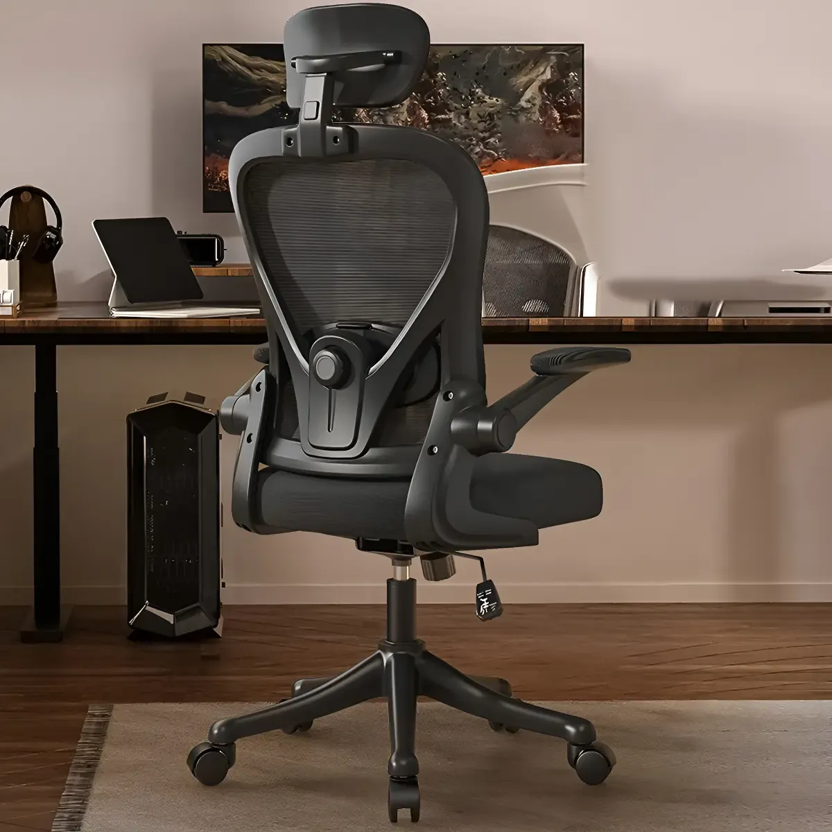Silla Amia Ergonómica De Escritorio Oficina Soporte Lumbar Elástico Giratoria