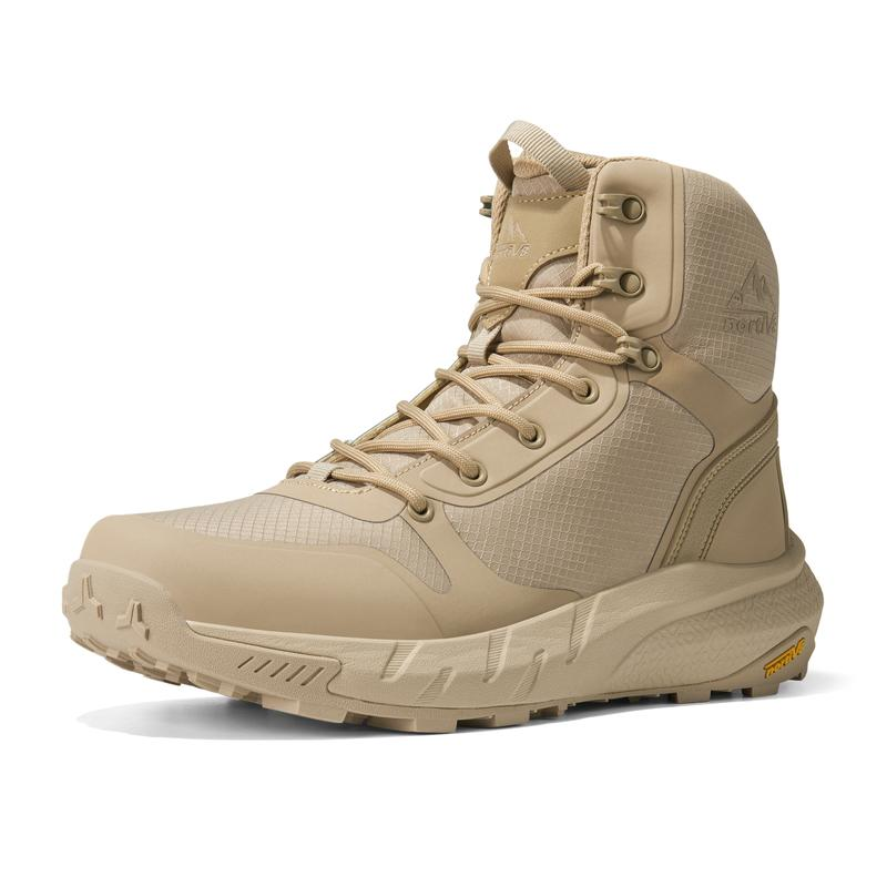 ⭐Botas tácticas para hombre: ligeras, cómodas y aptas para trabajar todo el día; con cremallera lateral, ideales para motociclismo, combate y senderismo. Calzado de seguridad para actividades al aire libre (8 pulgadas).