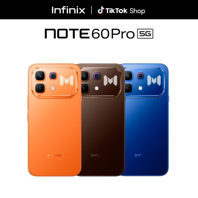 Infinix Note 60 Pro 5G 12GB+12GB RAM 256GB | Pantalla AMOLED 6.78" 1.5K 144Hz | Snapdragon 7s Gen 4 | Batería 6000mAh Carga Rápida 90W | Cámara 50MP OIS | NFC | Dual SIM | Android 16