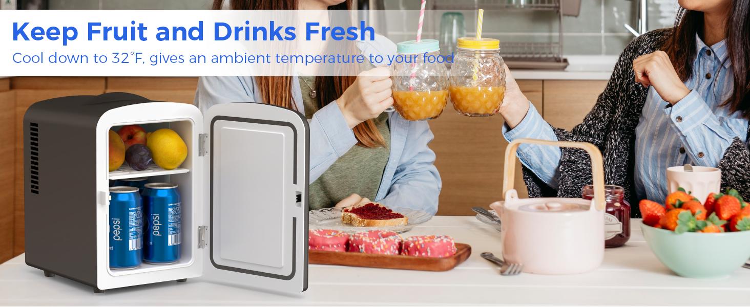 Antarctic Star Compact Refrigerator, Portable Mini Fridge, 4L Capacity/6 Cans,12oz, Portable Small Refrigerator for Cosmetics, Skin Care and Food , Ideal for Bedroom, Car, Office & Dorm,100% Freon-Free & Eco Friendly Antarctic Star Compact Refrigerator, Portable Mini Fridge, 4L Capacity/6 Cans,12oz, Portable Small Refrigerator for Cosmetics, Skin Care and Food , Ideal for Bedroom, Car, Office & Dorm,100% Freon-Free & Eco Friendly