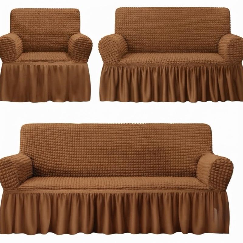 Cubre Sala Stretch Pops con Olan para Sofá Diseño Elegante y Cómodo Impermeable 3 Piezas Bubble Premium Elástico y Lavable