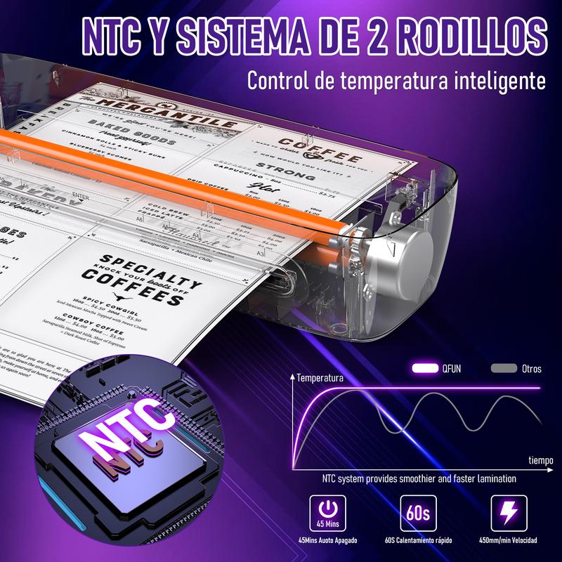 Laminadora Profesional Ablemark A3/A4 | Perfecta para Profesores, Escuelas y Material Escolar SL888