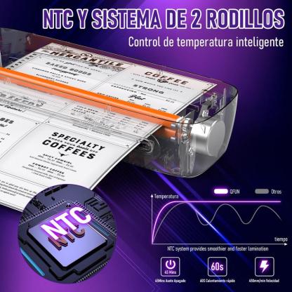 Laminadora Profesional Ablemark A3/A4 | Perfecta para Profesores, Escuelas y Material Escolar SL888