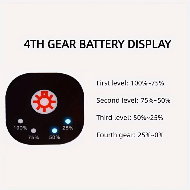 ventilador port&aacute;til para camping   con luz led de   ajustable, equipado con gancho, recargable por usb, bater&iacute;a incorporada de 7800mah para una duraci&oacute;n prolongada.   ventilador de refrigeraci&oacute;n para exteriores   &aacute;ngulos ajustables de  &deg; y control de velocidad  . Detalles del producto 9