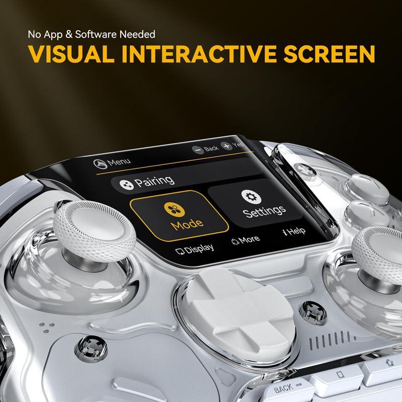 FIEHDUW NO DRIFT ManbaOne Interactive Screen Gaming Controller for PC/Switch/iOS/Android/Steam Deck, Hall Effect Stick & Trigger(Not Compatible with Xbox, PS5)