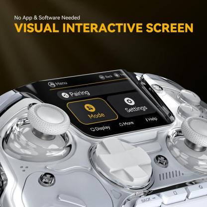 FIEHDUW NO DRIFT ManbaOne Interactive Screen Gaming Controller for PC/Switch/iOS/Android/Steam Deck, Hall Effect Stick & Trigger(Not Compatible with Xbox, PS5)