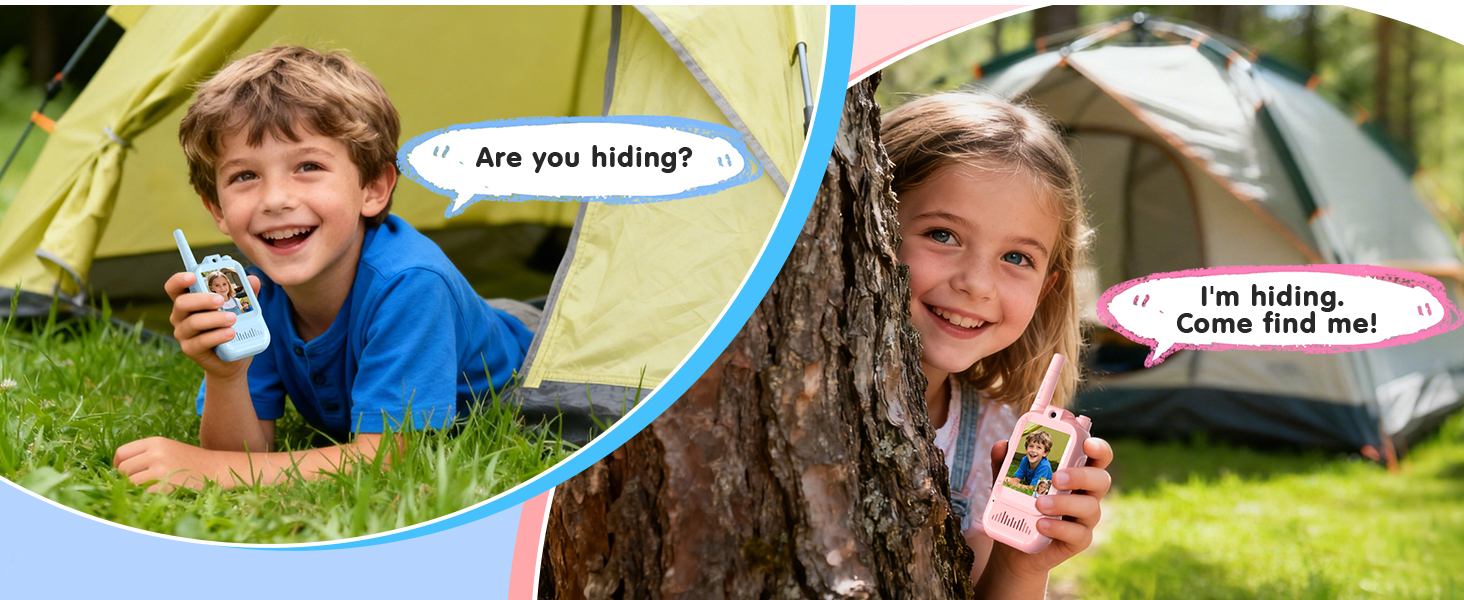 video walkie talkies para niños recargables