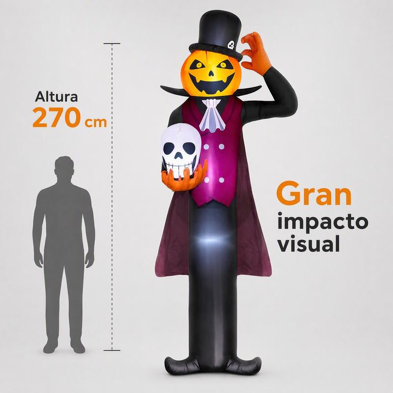 Modelo inflable en forma de persona calabaza del Día de los Muertos, exclusivo para Halloween, decoración festiva